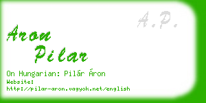 aron pilar business card